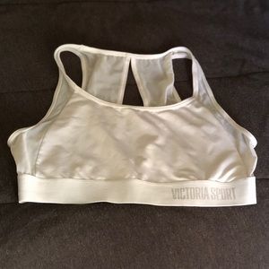 Victoria’s Secret White with Mesh Sports Bra